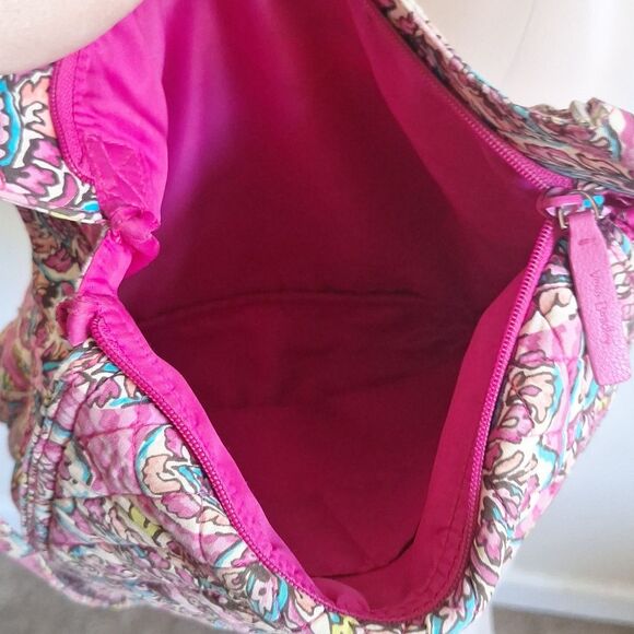 Vera Bradley Pink Floral Messenger Bag And Wallet Set - Picture 5 of 14